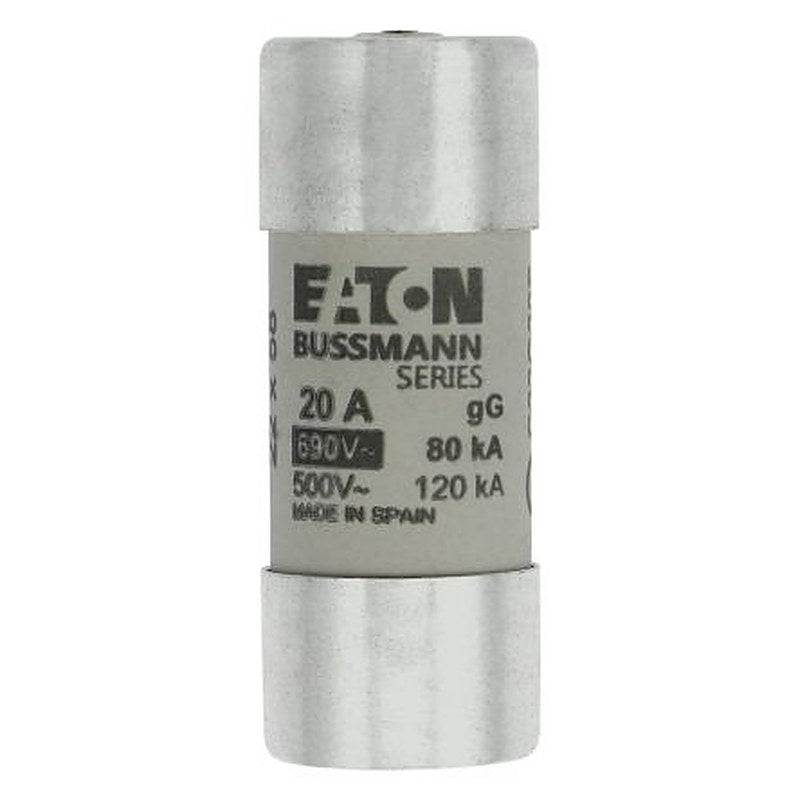 Eaton 20A Ceramic Cartridge Fuse, 22 x 58 mm