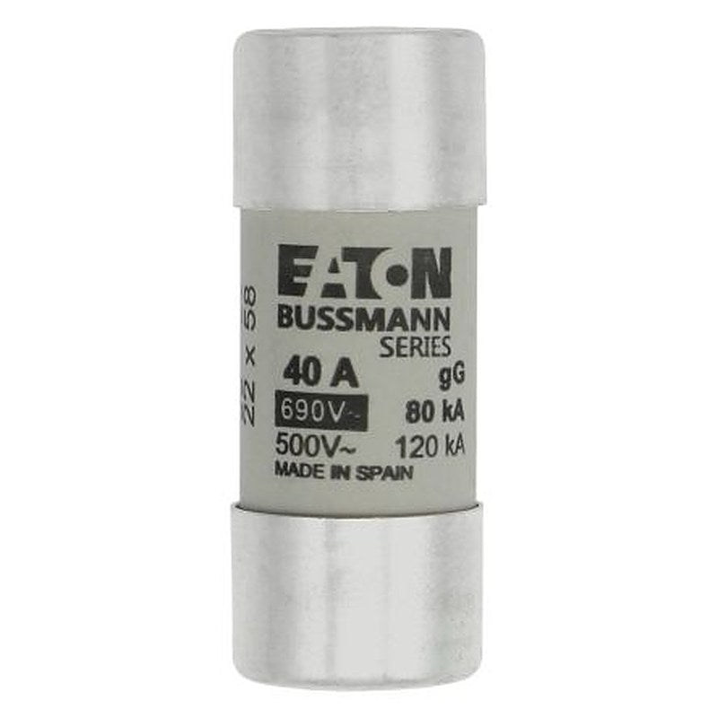 Eaton 40A gG/gL Cartridge Fuse, 22 x 58 mm