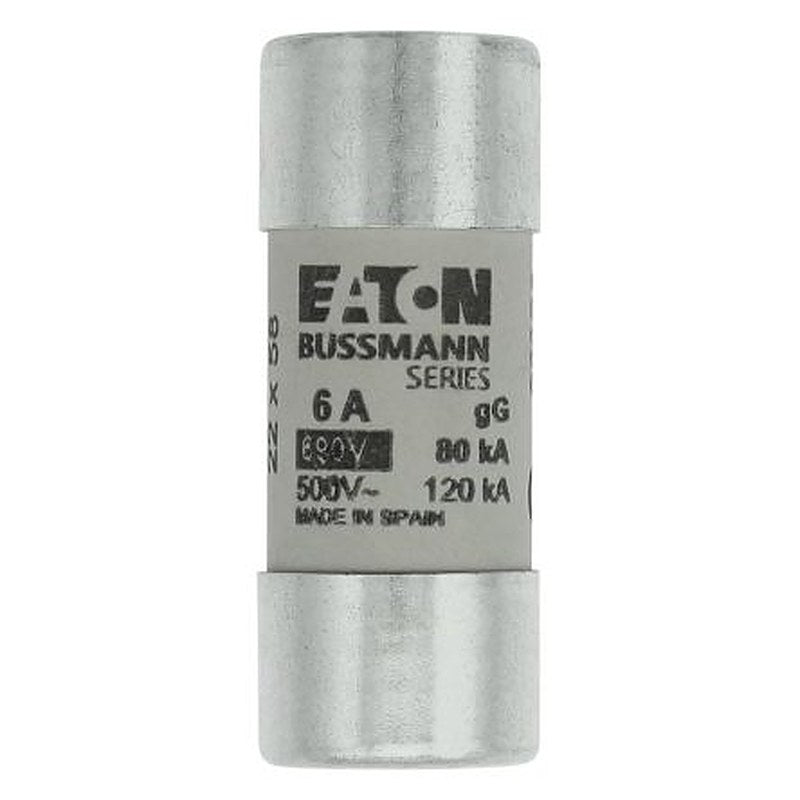 Eaton 6A Ceramic Cartridge Fuse, 22 x 58 mm