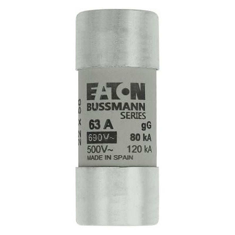 Eaton 63A 63 A Cartridge Fuse, 22 x 58 mm