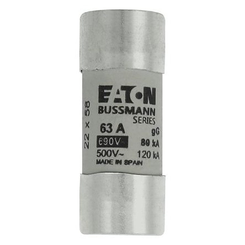 Eaton 63A Cartridge Fuse, 22 x 58 mm