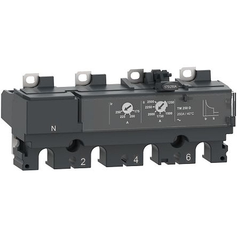 Schneider Electric, ComPact, ComPacT NSX Molded Case Circuit Breaker 4-Pole 200A, Fixed