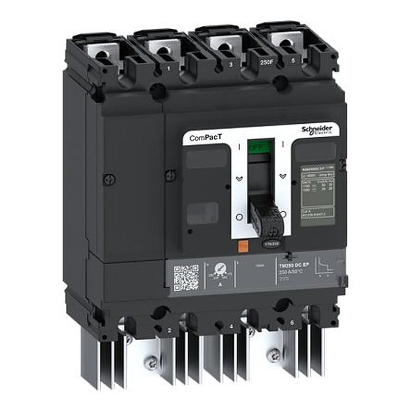 Schneider Electric, ComPact New Generation, ComPacT NSX Molded Case Circuit Breaker 4-Pole 125A, Fixed