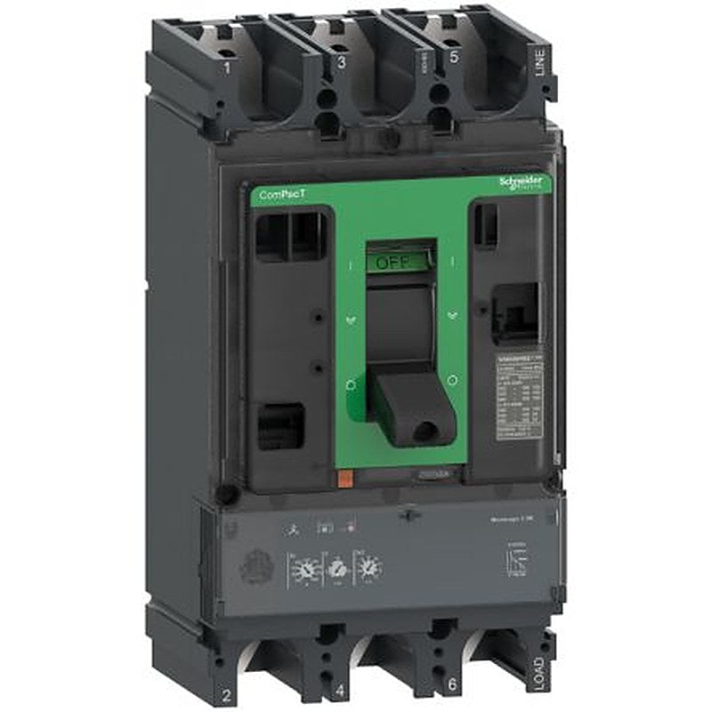 Schneider Electric, ComPact, ComPacT NSX Molded Case Circuit Breaker 3-Pole 320A, Breaking Capacity 75 kA