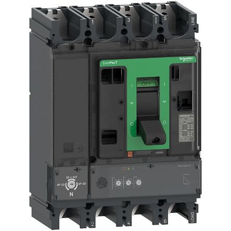Schneider Electric, ComPact, ComPacT NSX Molded Case Circuit Breaker 4-Pole 250A, Breaking Capacity 75 kA