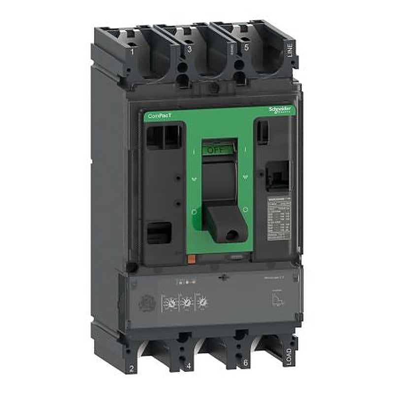 Schneider Electric, ComPact, NSX Molded Case Circuit Breaker 3-Pole 630A, Breaking Capacity 50 kA, Fixed