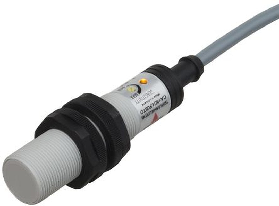 Carlo Gavazzi CA18CLF08TC Threaded Barrel Capacitive Proximity Sensor CA18CLF 8 mm, M18 2-Wire 500mA 250V ac 250 V ac