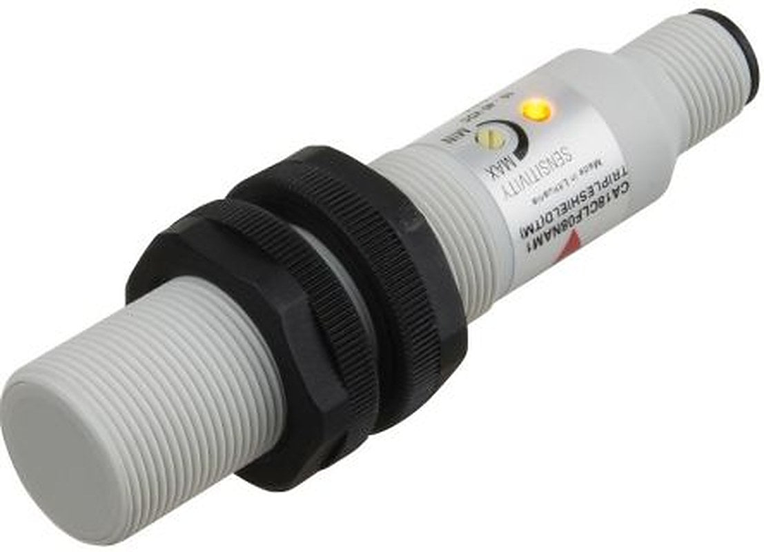 Carlo Gavazzi CA18CLF08TCM6 Threaded Barrel Capacitive Proximity Sensor CA18CLF 8 mm, M18 2-Wire 500mA 250V ac 250 V ac
