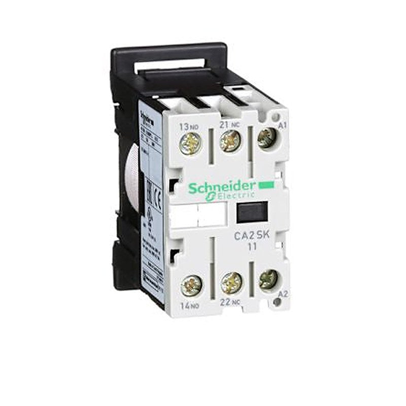 Schneider Electric CA2S Control Relay, 120V ac Coil, 2-Pole, 16 VA 120V ac, 1 NO/1 NC, 690V