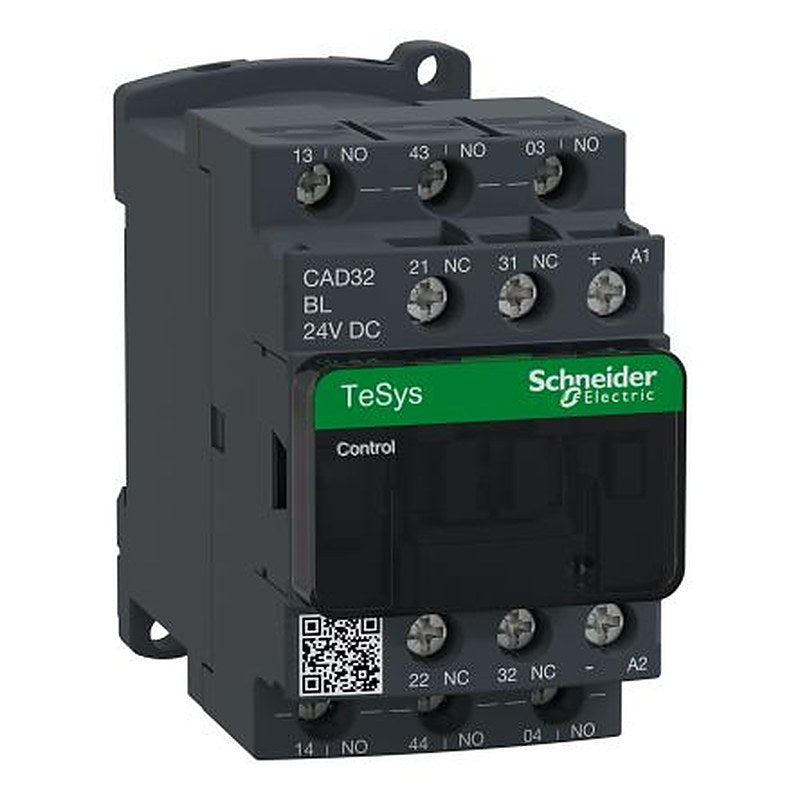 Schneider Electric TeSyS CA Contactor, 24V dc Coil, 5-Pole, 10 A 24V, 2 NO/2 NC, 690V dc