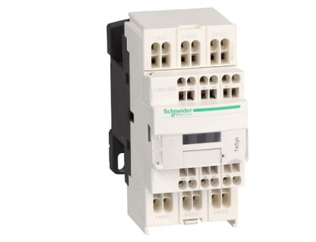 Schneider Electric, TeSyS CA Control Relay 5 NO, 10A Contact Rating, 0.0024 kW, 24V dc 5PST