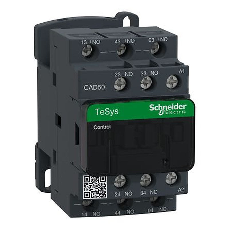 Schneider Electric CAD5 Contactor, 230V Coil, 5-Pole, 10 A 230V, 5 NO, 690V ac