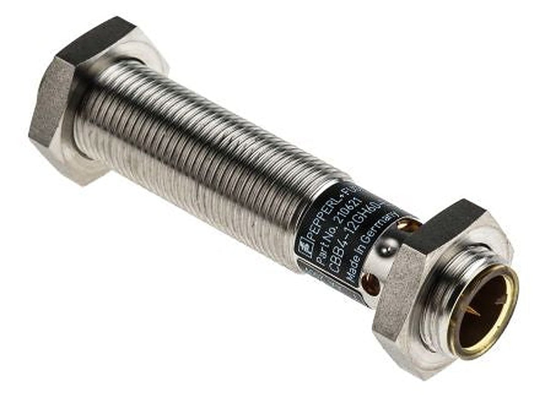 Pepperl + Fuchs CBB4-12GH60-E2-V1 Threaded Barrel Capacitive Proximity Sensor 4 mm, M12 x 1 PNP 100mA 36V 36 V dc