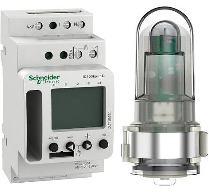 Schneider Electric Programmable Twilight Switch Time Switch 230 V ac, 1-Channel