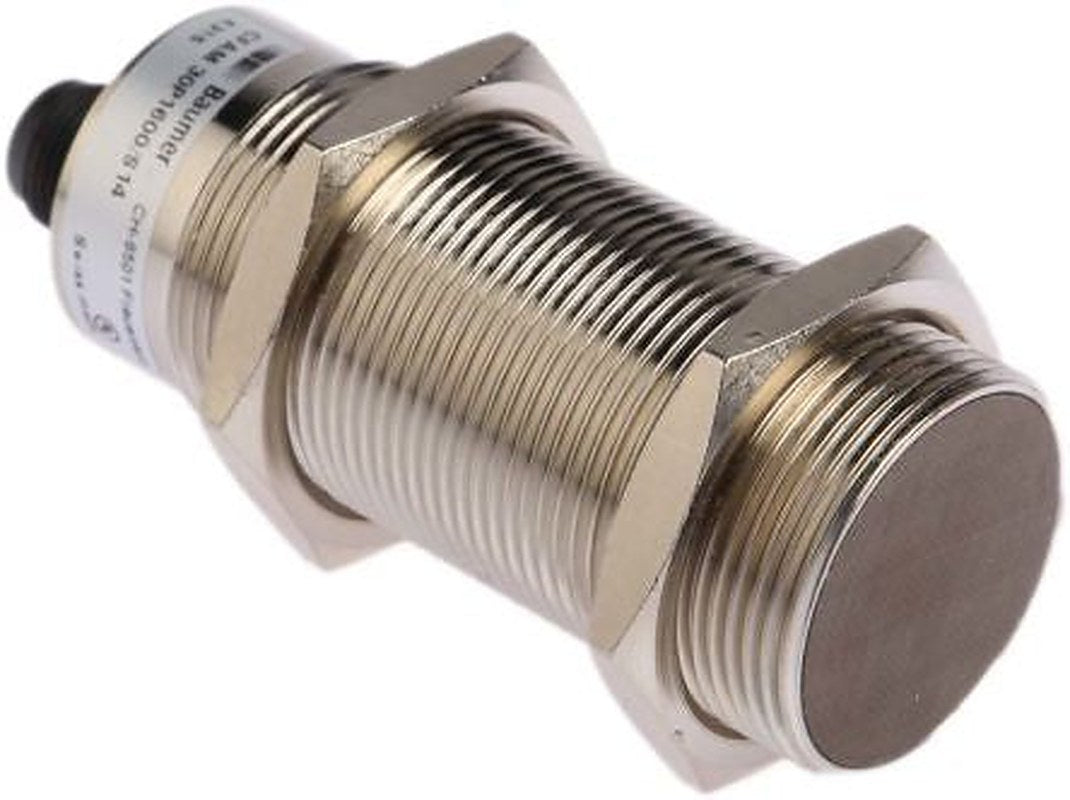 Baumer CFAM 30P1600/S14 Threaded Barrel Capacitive Proximity Sensor CFAM 15 mm, M30 x 1.5 PNP 200mA 30V 30 V dc