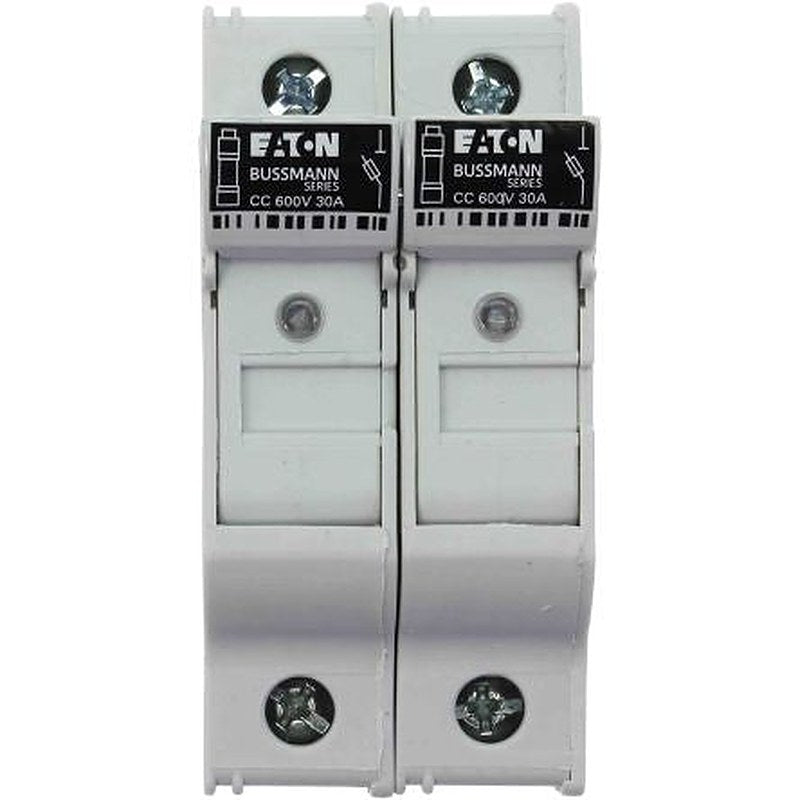 Eaton 30A Rail Mount Fuse Holder, 2P-Pole, 600V ac