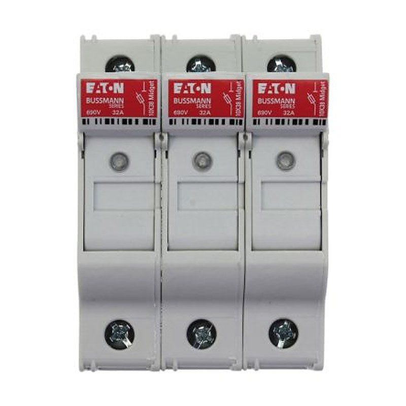 Eaton 30A Fuse Holder for 10 x 38 mm, 3P-Pole, 690V