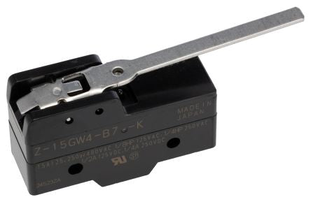 Omron Z Series Lever Limit Switch, SPDT, IP00, 500V, 15A