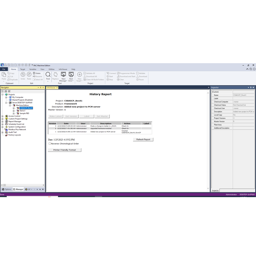 CM001 - PAC Change Management