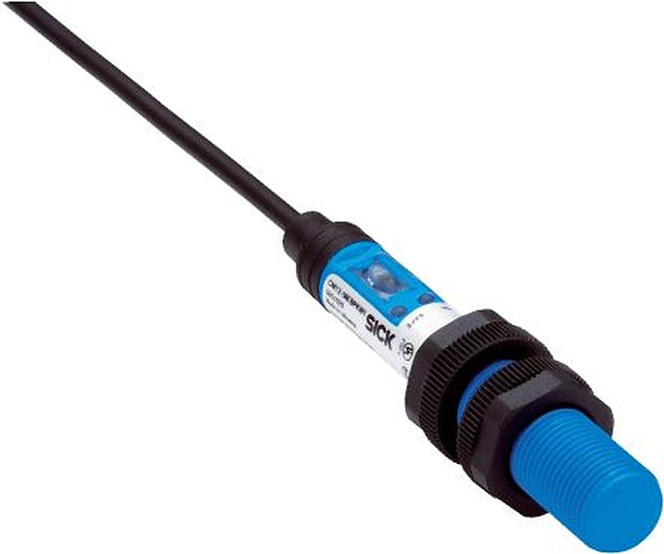 SICK CM12-08EBP-KC1 Threaded Barrel Capacitive Proximity Sensor CM 8 mm, M12 x 1 PNP/NPN 200mA 30V 30 V dc
