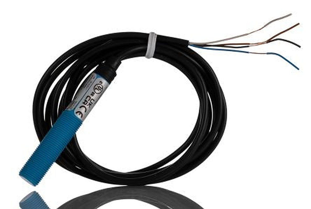 SICK CM12-08EBP-KW1 Threaded Barrel Capacitive Proximity Sensor CM 8 mm, M12 x 1 PNP/NPN 200mA 30V 30 V dc
