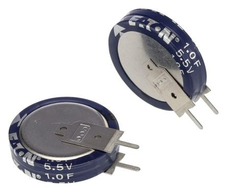 Eaton 1 F Supercapacitor -20 to 80 % Tolerance, KR 5.5V dc, Through Hole
