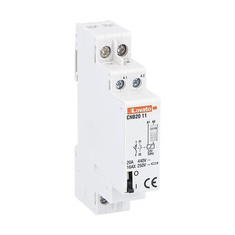 Lovato DIN Rail Latching Relay, 24V Coil, 20A Switching Current, SPDT