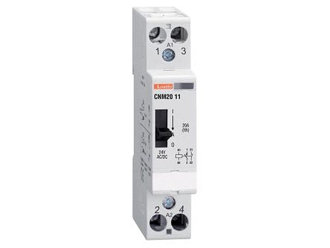 Lovato CN Contactor, 220V ac, 230 V ac Coil, 1-Pole, 20 A 220V, 1 NO/1 NC, 110V ac