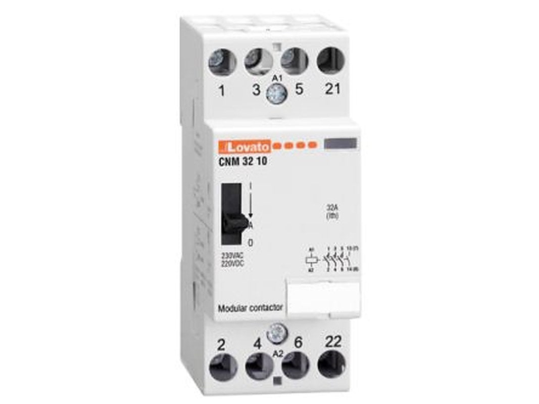 Lovato CNM32 Contactor, 24V Coil, 4-Pole 24V, 4 NO, 440V