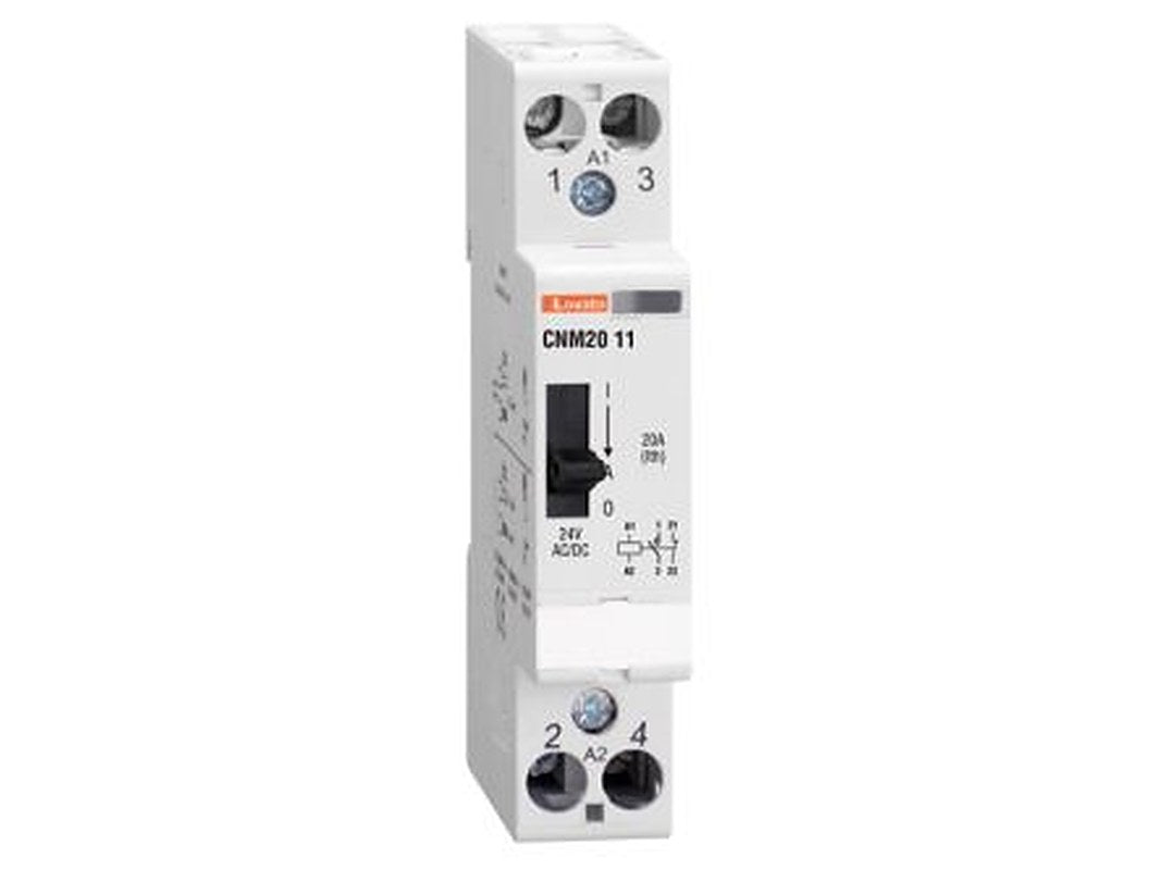Lovato CNM32 Contactor, 24V Coil, 2-Pole 24V, 2 NO, 440V