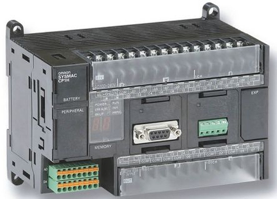 Omron CP1H Series PLC CPU, Relay Output, 24-Input, Pulse Input