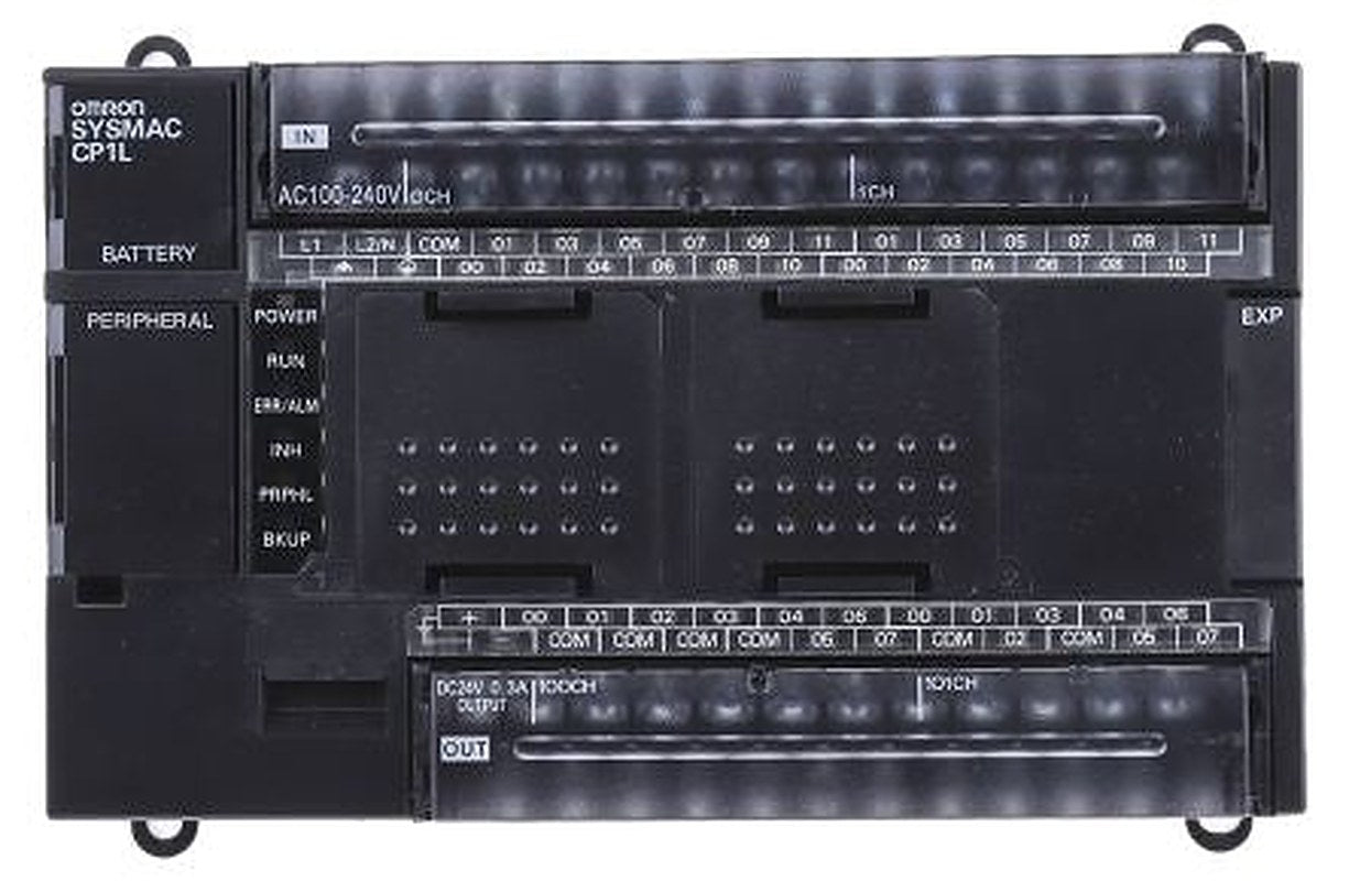 Omron CP1L Series PLC CPU, Relay Output, 24-Input, DC Input