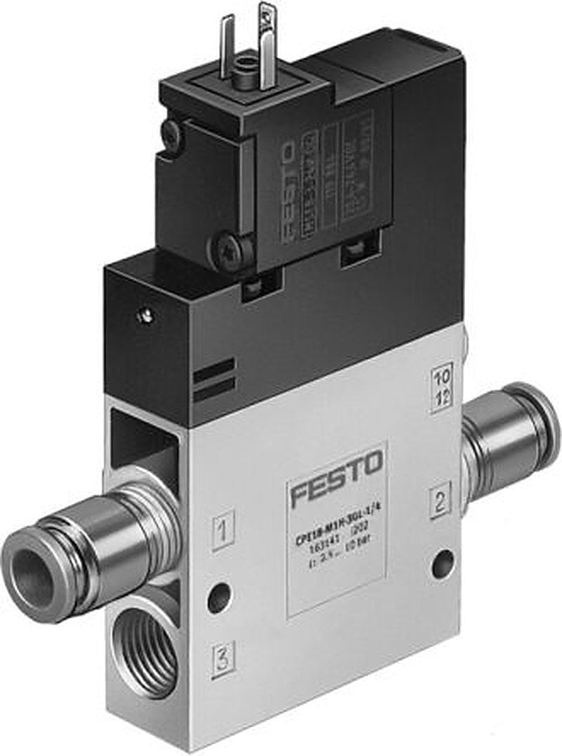 Festo Solenoid Valve CPE18-M1H-3GL-QS-8, 3 Port, 3/2-Way, G 1/4