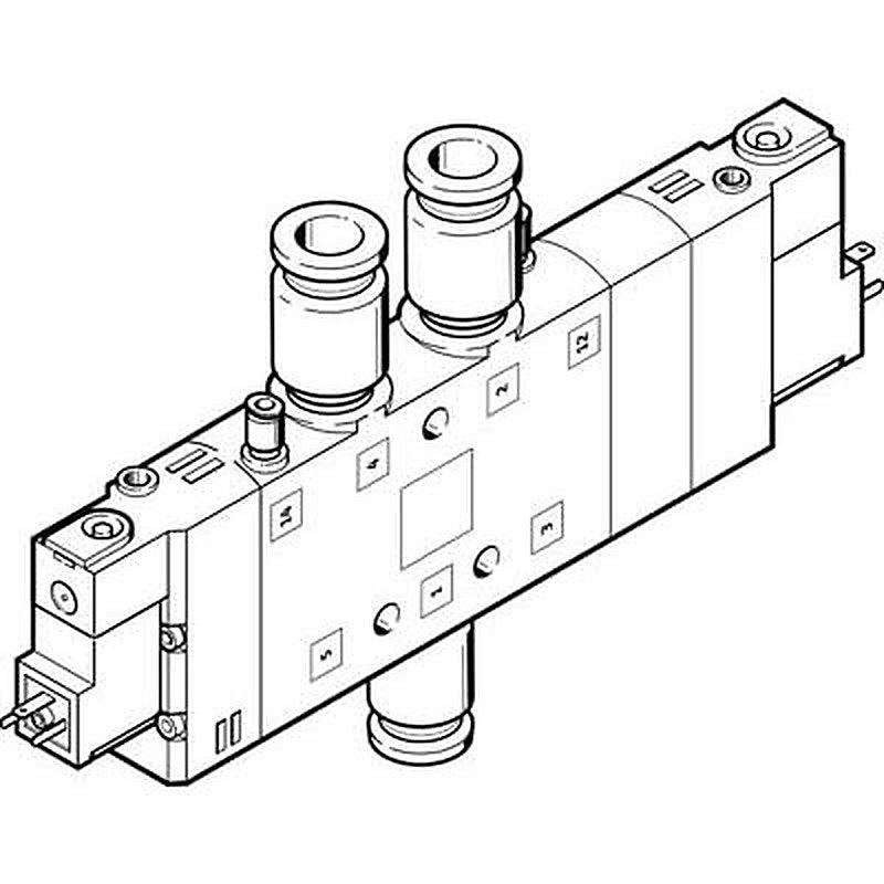 Festo Pneumatic Solenoid Valve - 5/3, Pressure Release Electric 5 mm CPE  Series 110V