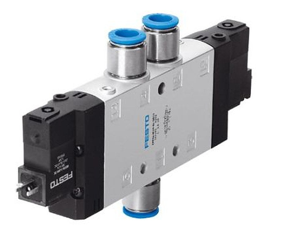 Festo Pneumatic Solenoid Valve - 5/2 Double Solenoid Electric G CPE24-M2H-5J-QS-12  Series 110V