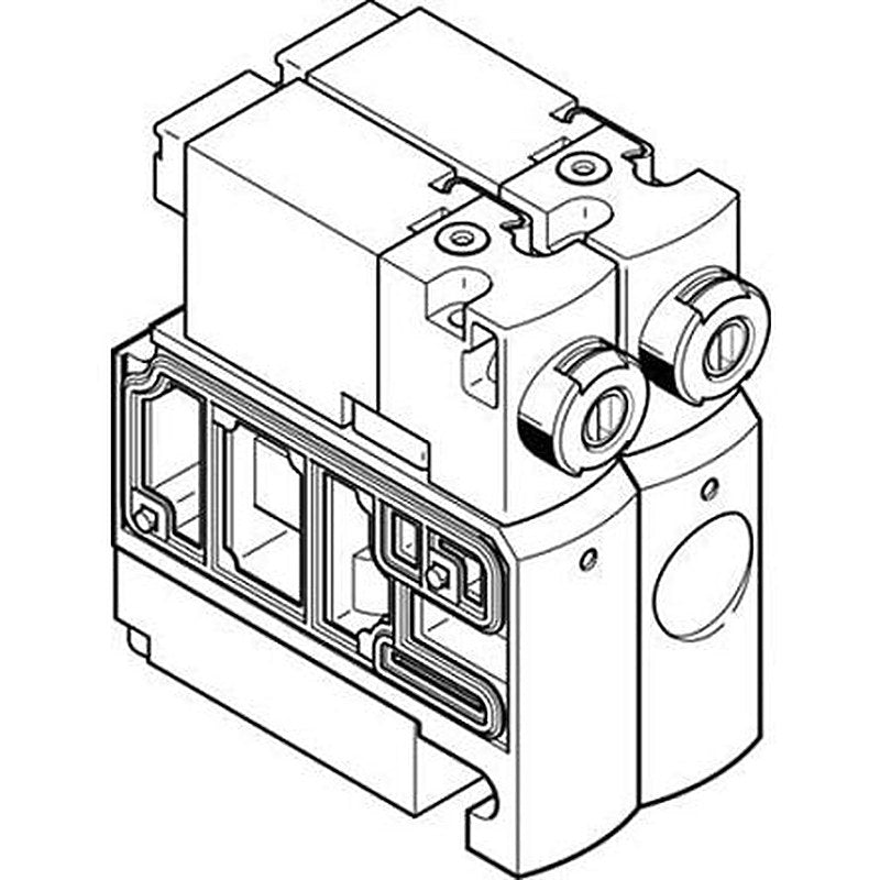 Festo Pneumatic Solenoid Valve - 5/2 Double Solenoid Electric G CPVSC1  Series 24V