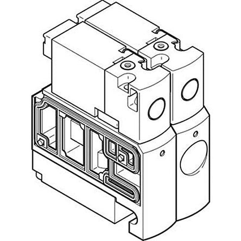 Festo Pneumatic Solenoid Valve - 5/2 Double Solenoid Electric G CPVSC1  Series 24V