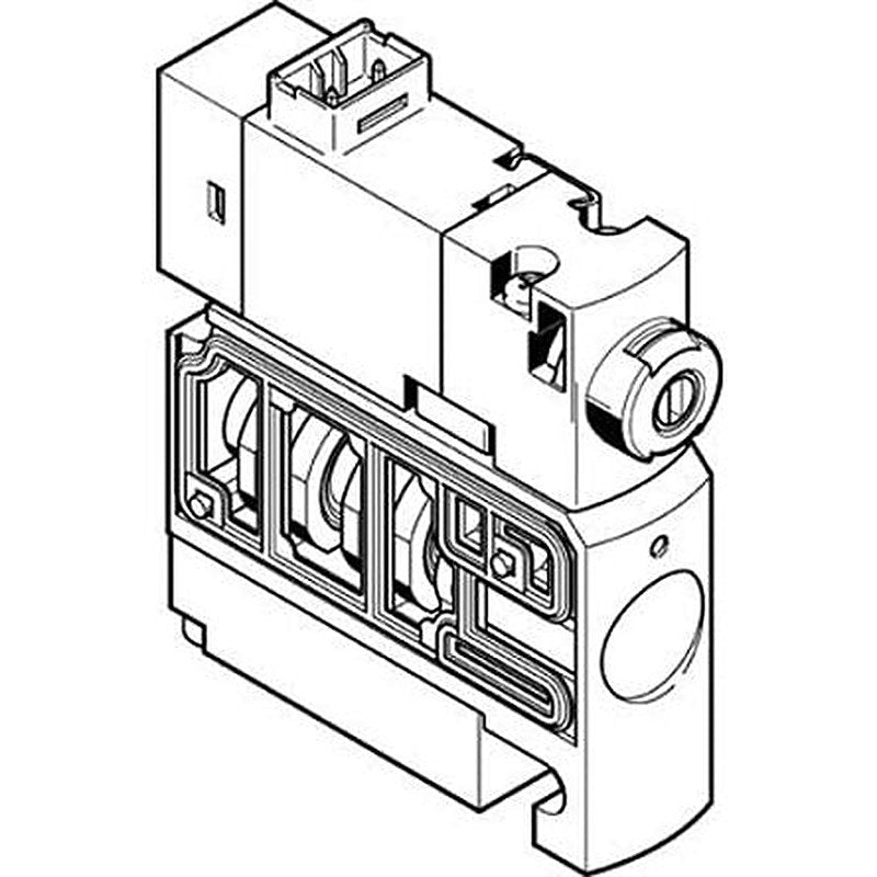 Festo Pneumatic Solenoid Valve - 3/2 NO, 1 Solenoid Electric G CPVSC1  Series 24V