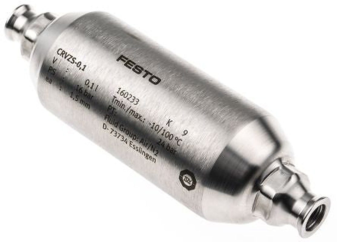 Festo Air Reservoir 0.1L, G 1/8, CRVZS Series, 16 bar