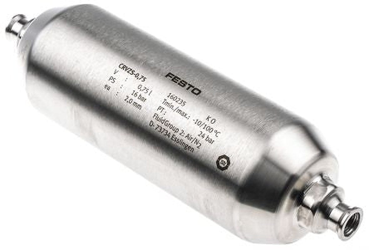 Festo Air Reservoir 0.75L, G 1/4, CRVZS Series, 16 bar