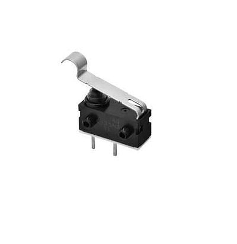 Omron Leaf Lever Subminiature Micro Switch, Left Angle PCB Terminal Terminal, 12 V dc, SPST, IP67