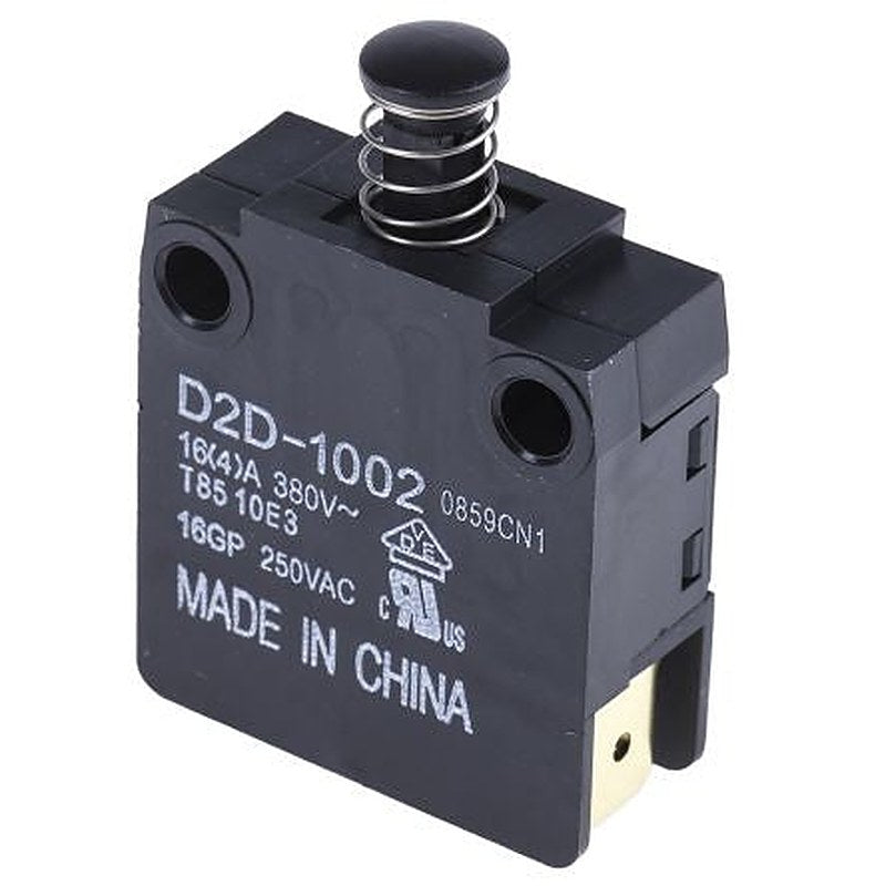 Omron Door Micro Switch Plunger, SPST-NC 16 A IP40, 85 °C, -25 °C