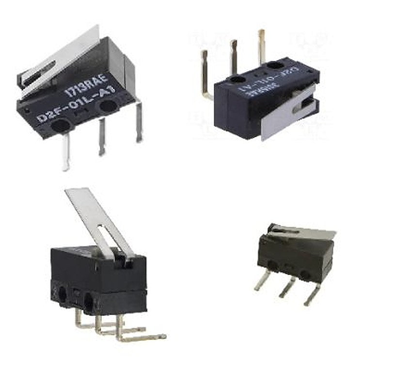 Omron Lever Micro Switch, PCB Terminal Terminal, 100mA, SPDT, IP40