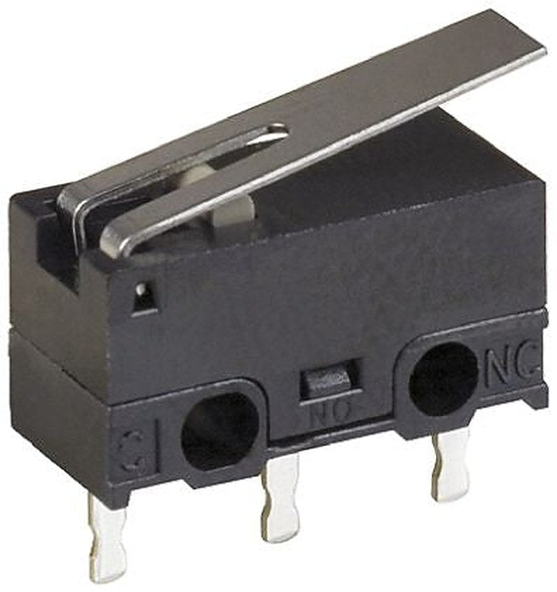 Omron Hinge Lever Micro Switch, PCB Terminal Terminal, 100mA, 30 V dc, SPDT, IP40
