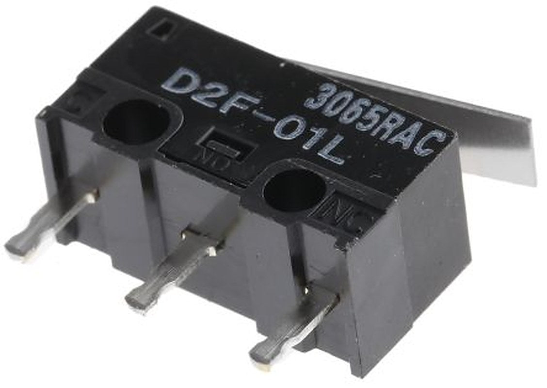 Omron Hinge Lever Micro Switch, PCB Terminal Terminal, 100mA, 125 V ac, 30 V dc, SPDT, IP40