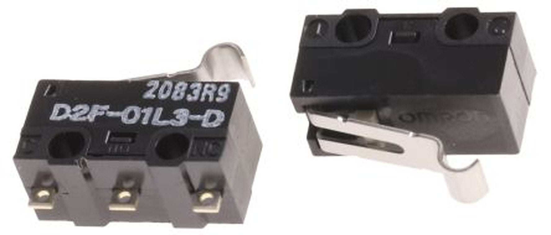 Omron Simulated Roller Lever Micro Switch, Solder Terminal, 3A, 30 V dc, SPDT, IP40