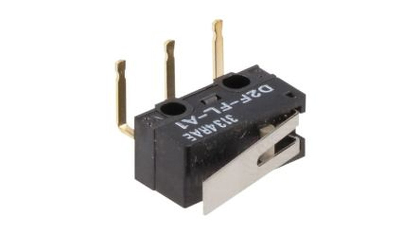 Omron Hinge Lever Subminiature Micro Switch, Solder Terminal, 3A, SPDT, IP40