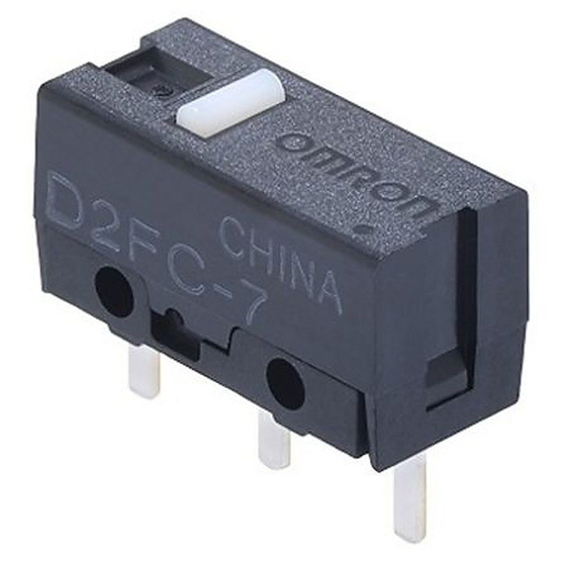 Omron Button Subminiature Micro Switch, Through Hole Terminal, 1mA, 6 V dc, SPST, IP40