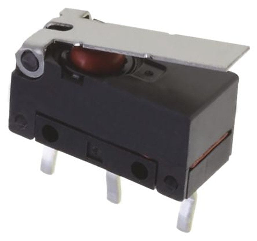 Omron Hinge Lever Micro Switch, Terminal Terminal, 100 mA, 30 V dc, SPCO, IP6X