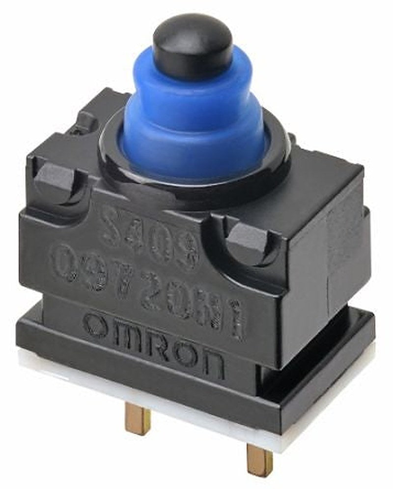 Omron Pin Plunger Subminiature Micro Switch, PCB Terminal Terminal, 1 mA, 13.5 V dc, SPST-NC, IP67